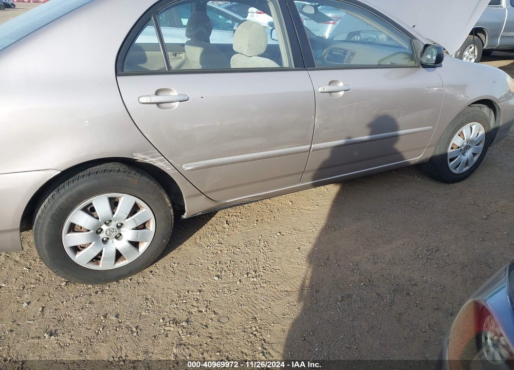 2003 TOYOTA COROLLA LE VIN: 2T1BR32E43C011425