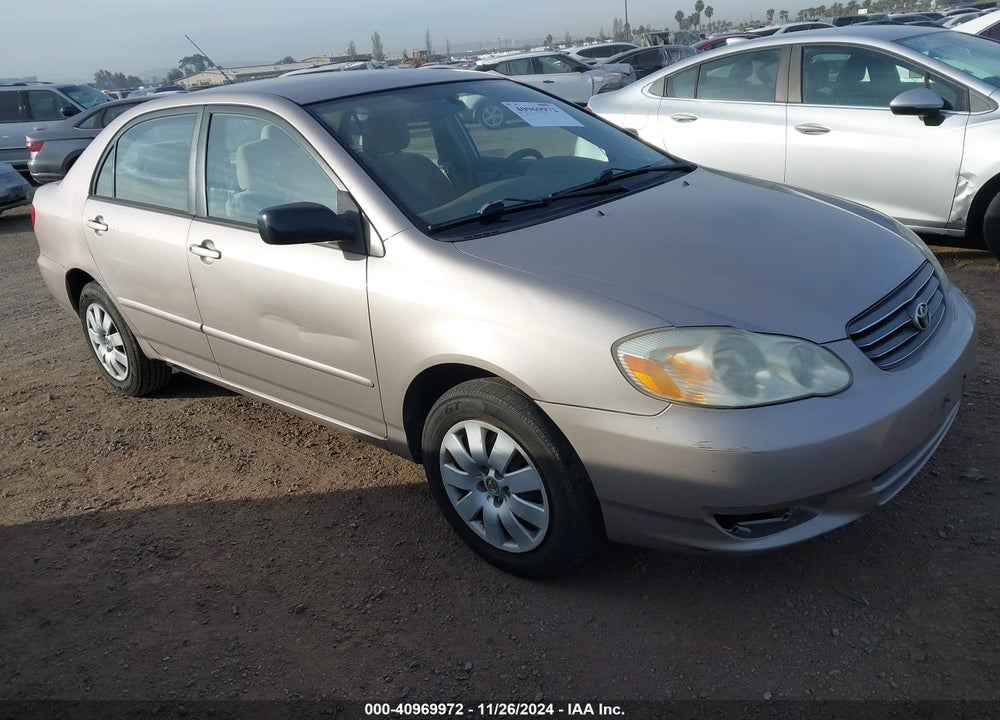 2003 TOYOTA COROLLA LE VIN: 2T1BR32E43C011425