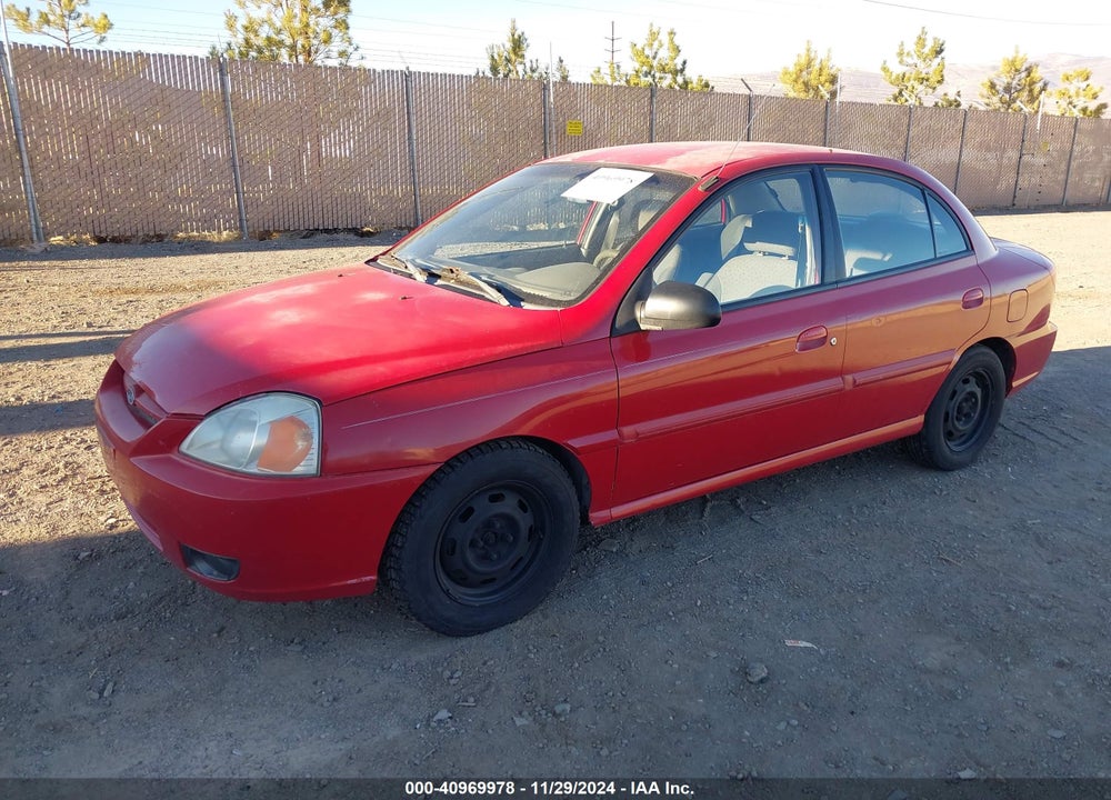 2005 KIA RIO VIN: KNADC125656372290