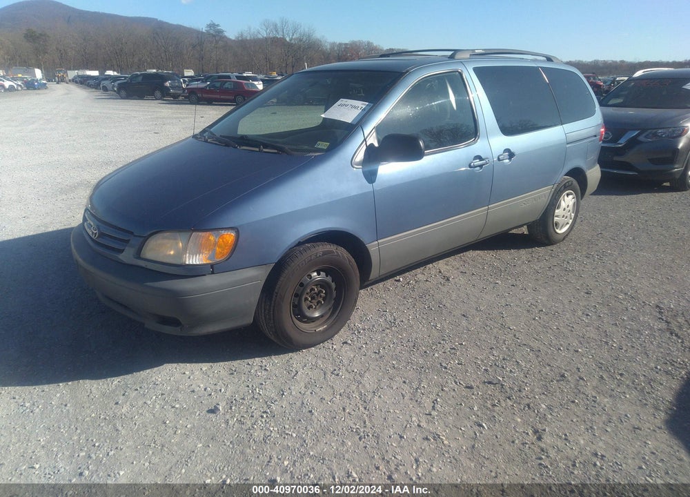 2002 TOYOTA SIENNA CE VIN: 4T3ZF19C22U438543