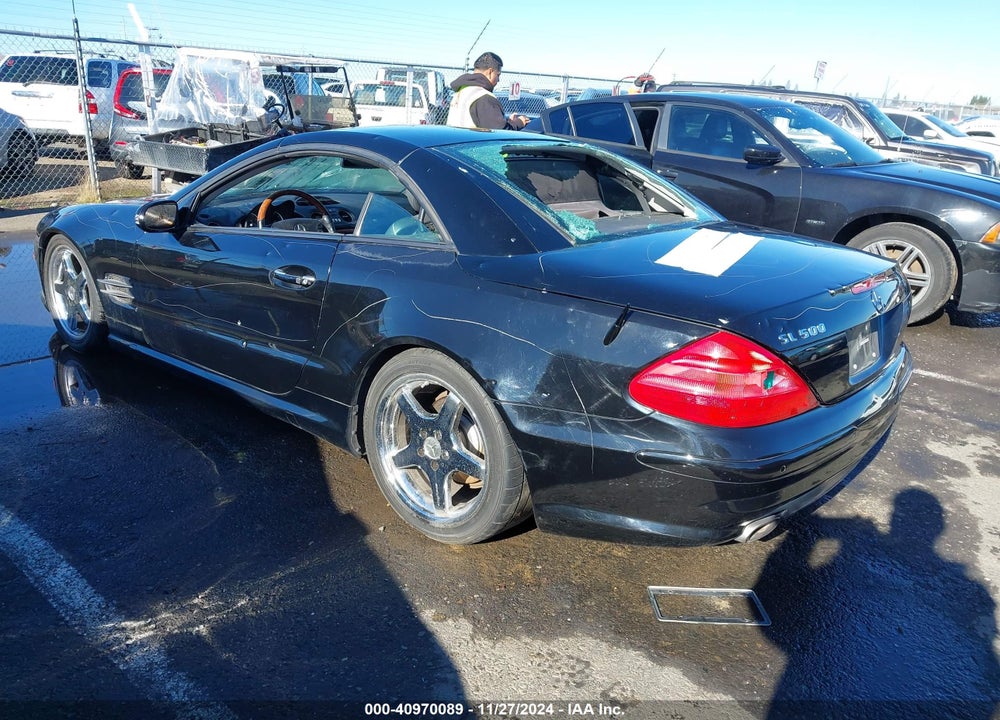 2003 MERCEDES-BENZ SL 500 VIN: WDBSK75F33F015939