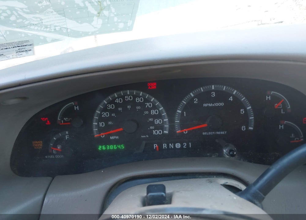 2000 FORD F-150 LARIAT/WORK SERIES/XL/XLT VIN: 1FTRX18L1YNB55646