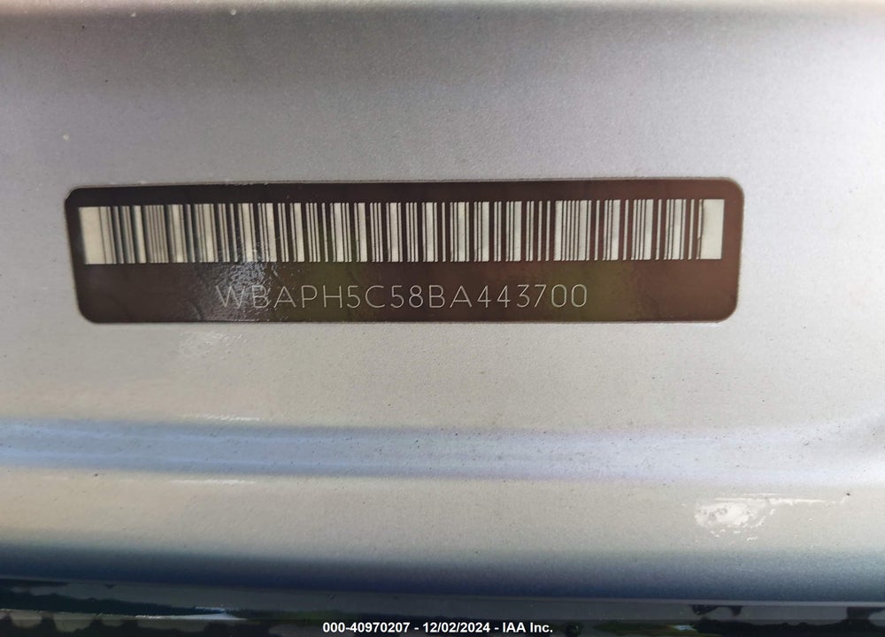 2011 BMW 328I VIN: WBAPH5C58BA443700
