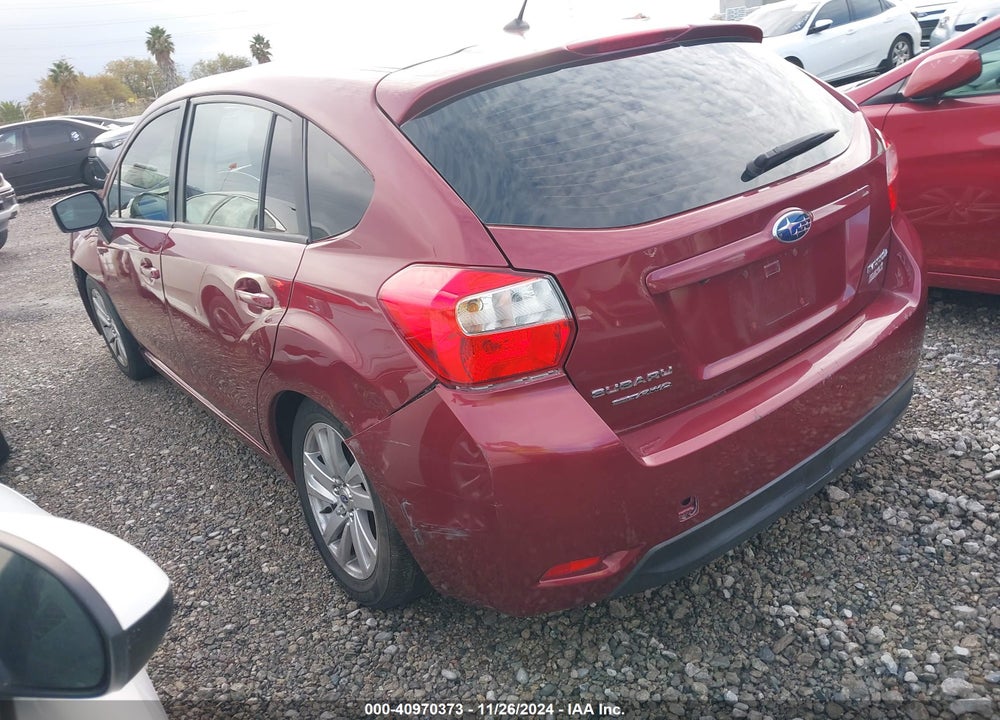 2015 SUBARU IMPREZA 2.0I PREMIUM VIN: JF1GPAC67FH273002