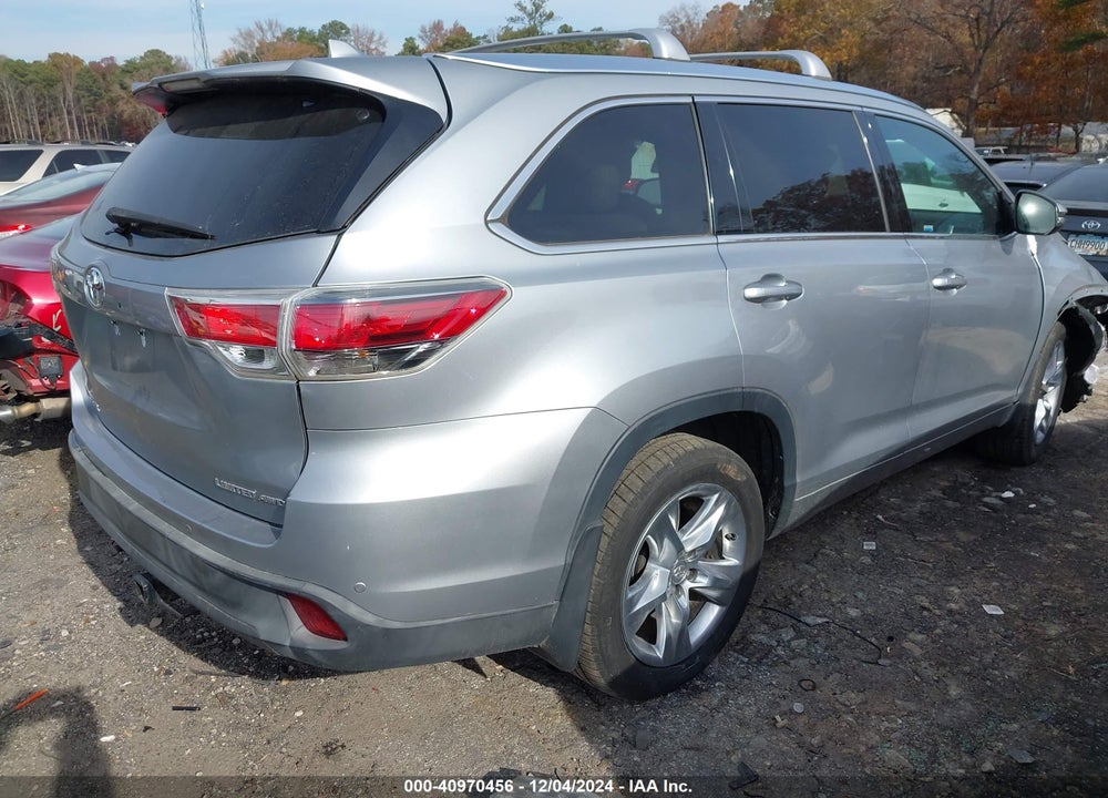 2015 TOYOTA HIGHLANDER LIMITED V6 VIN: 5TDDKRFHXFS219079