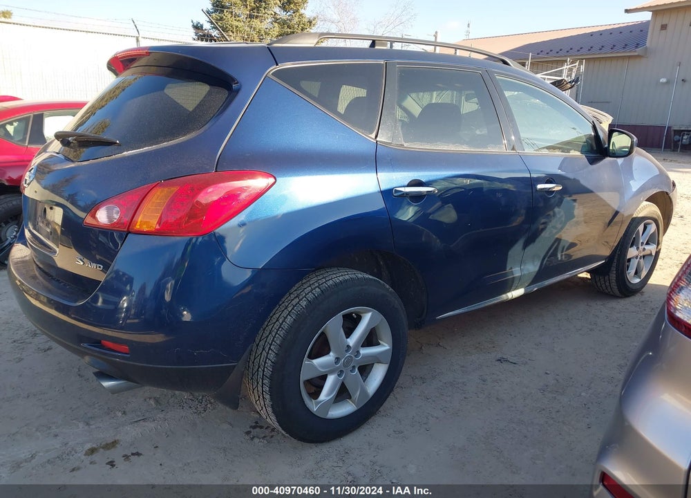 2009 NISSAN MURANO S VIN: JN8AZ18W49W201150