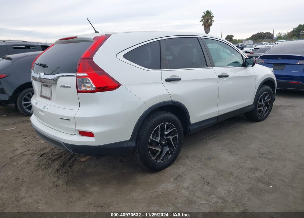 2016 HONDA CR-V SE VIN: 5J6RM4H48GL058015