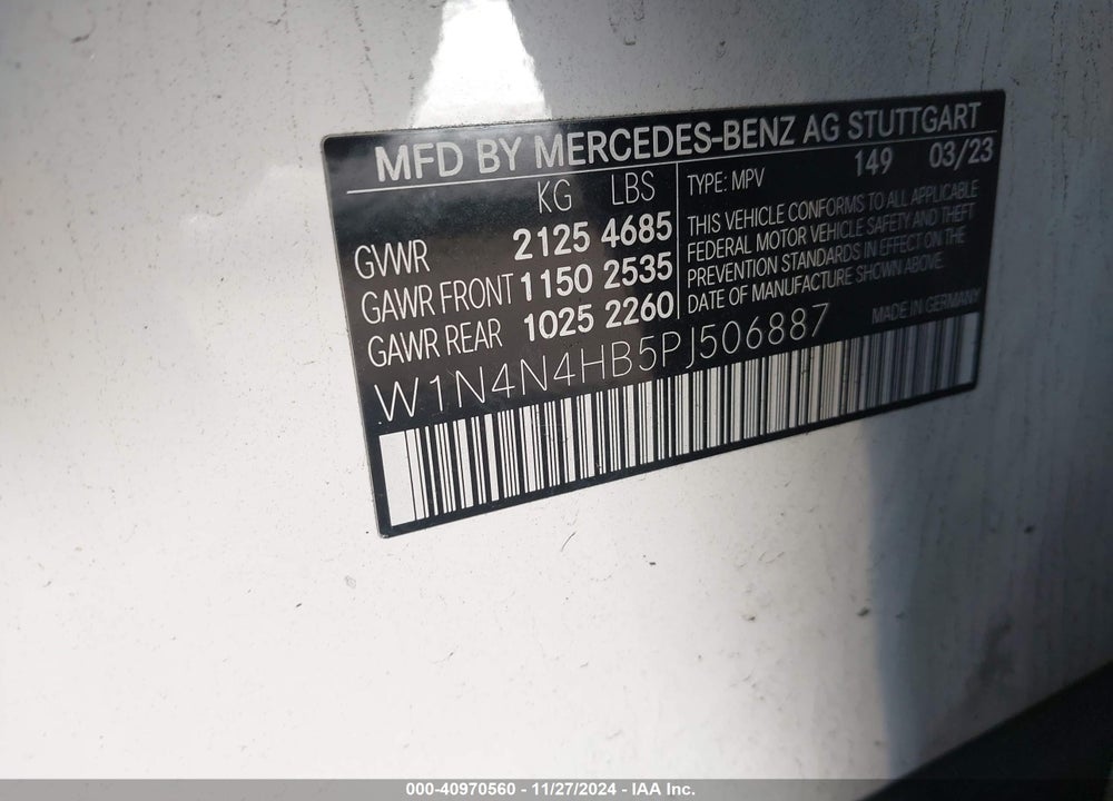 2023 MERCEDES-BENZ GLA 250 4MATIC VIN: W1N4N4HB5PJ506887