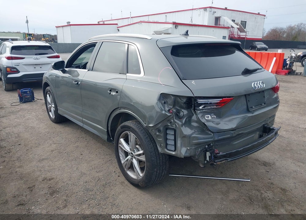 2021 AUDI Q3 PREMIUM 45 TFSI S LINE QUATTRO TIPTRONIC VIN: WA1DECF33M1029461