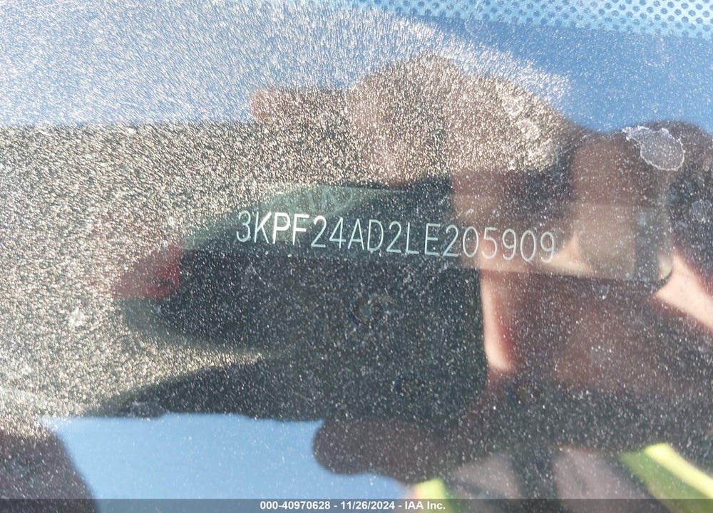 2020 KIA FORTE LXS VIN: 3KPF24AD2LE205909