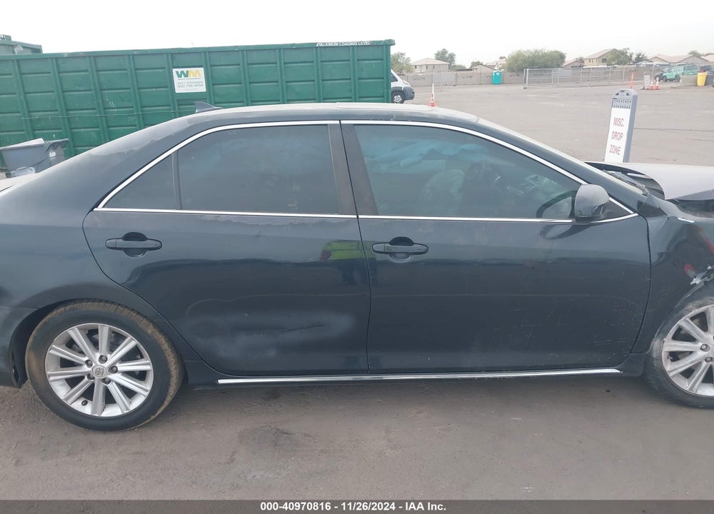 2012 TOYOTA CAMRY XLE V6 VIN: 4T1BK1FK1CU508858