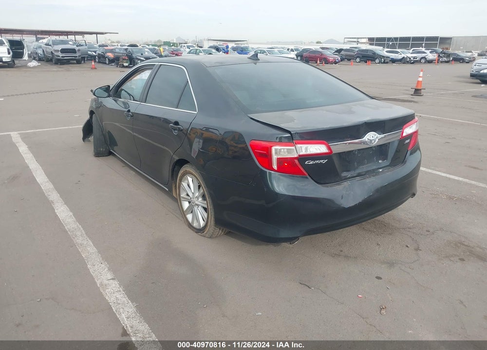 2012 TOYOTA CAMRY XLE V6 VIN: 4T1BK1FK1CU508858