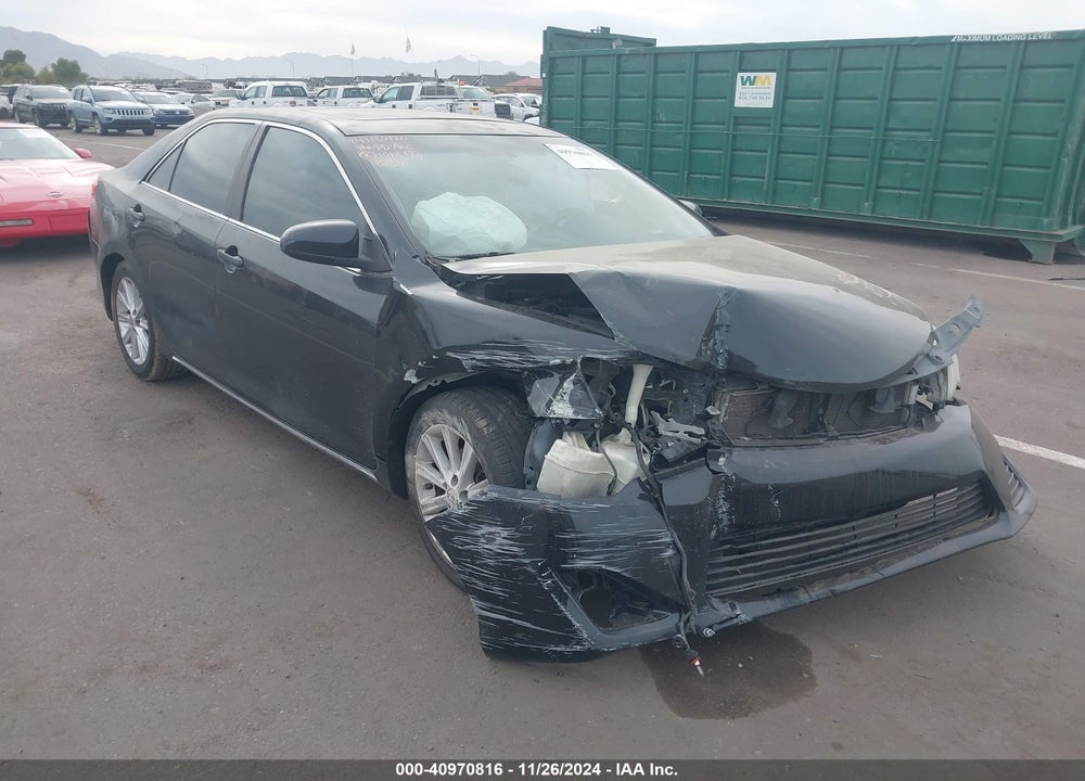 2012 TOYOTA CAMRY XLE V6 VIN: 4T1BK1FK1CU508858