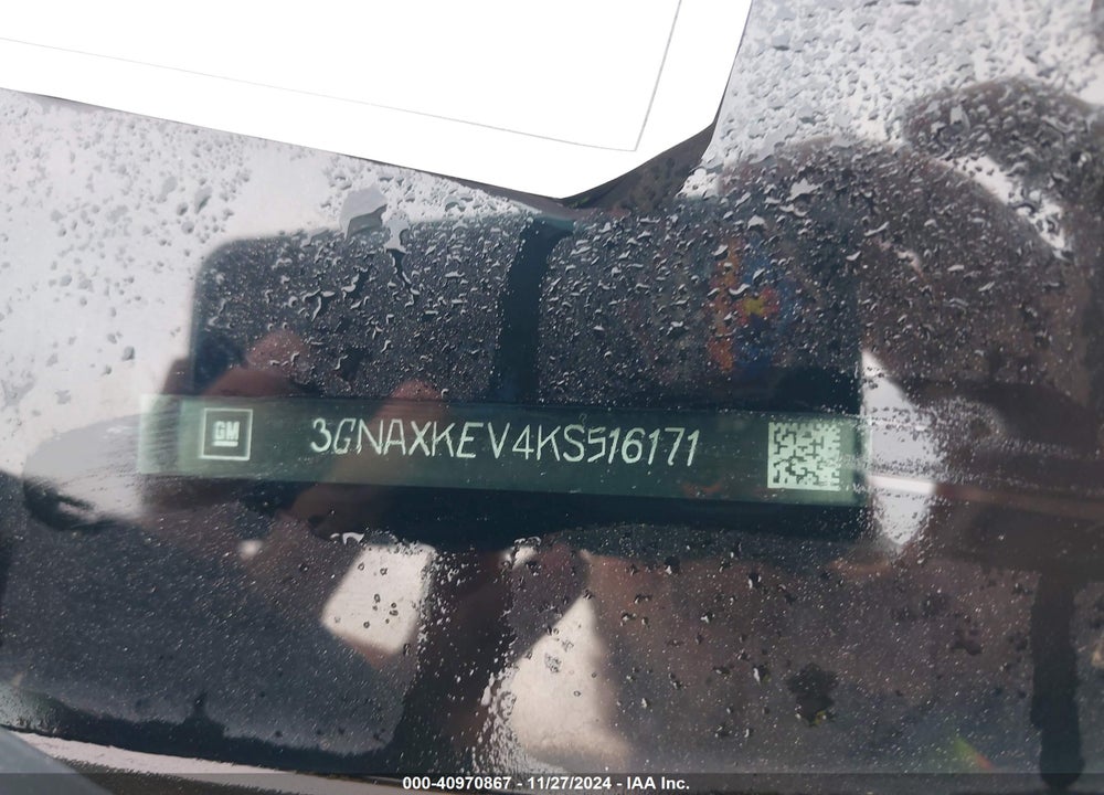 2019 CHEVROLET EQUINOX LT VIN: 3GNAXKEV4KS516171