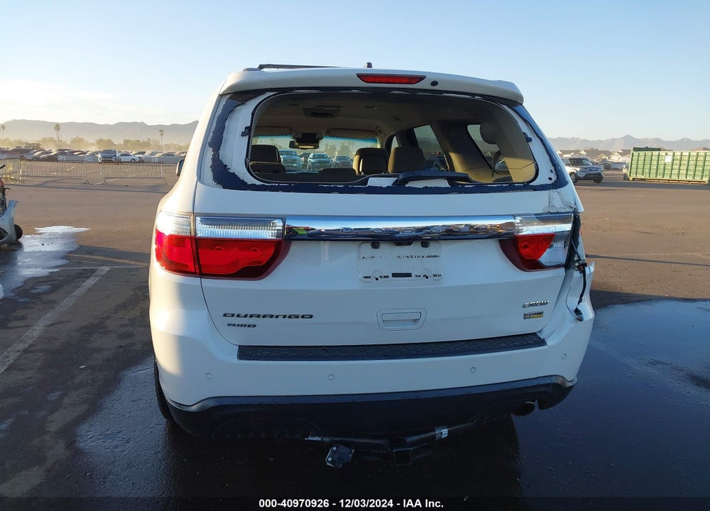 2012 DODGE DURANGO CREW VIN: 1C4RDJDG2CC358602