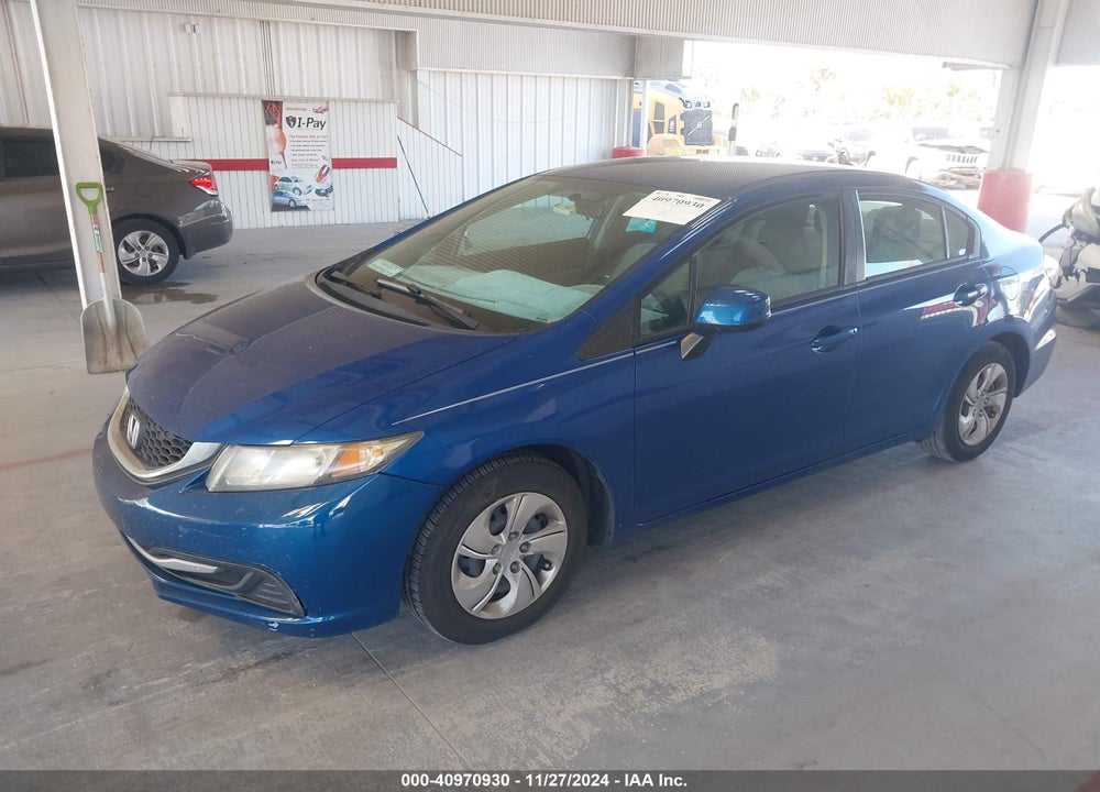 2013 HONDA CIVIC LX VIN: 19XFB2F59DE005357