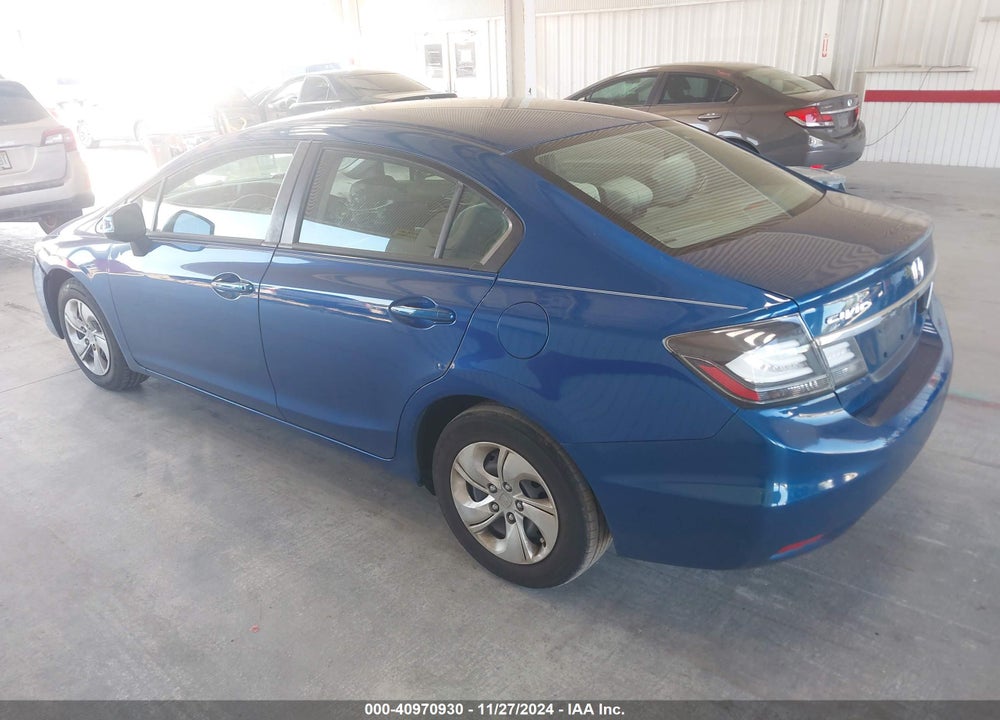 2013 HONDA CIVIC LX VIN: 19XFB2F59DE005357