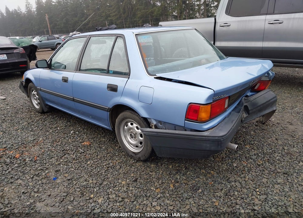 1988 HONDA CIVIC DX VIN: 1HGED364XJA065540