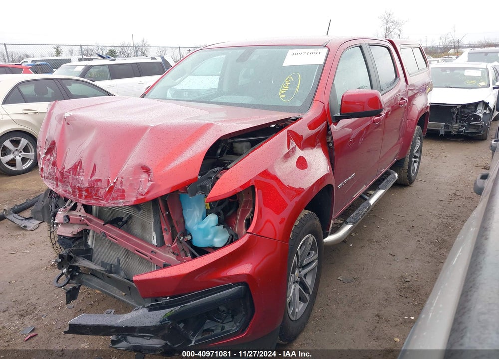 2021 CHEVROLET COLORADO 4WD SHORT BOX WT VIN: 1GCGTBEN3M1253738