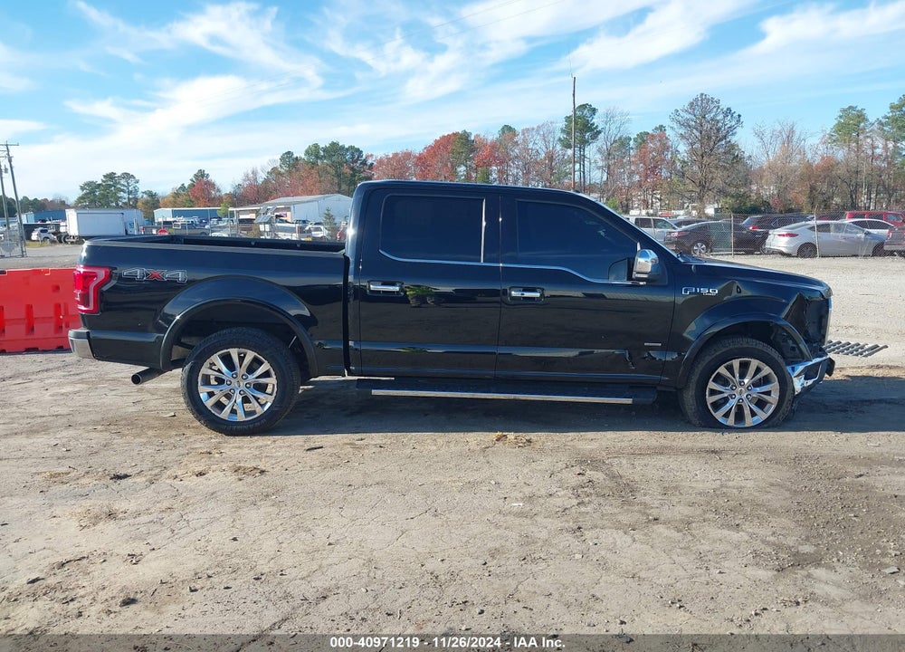 2016 FORD F-150 LARIAT VIN: 1FTEW1EG1GFB23197