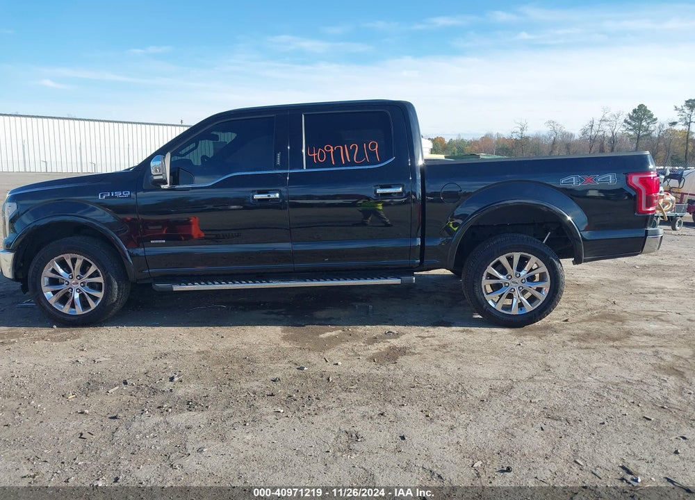 2016 FORD F-150 LARIAT VIN: 1FTEW1EG1GFB23197