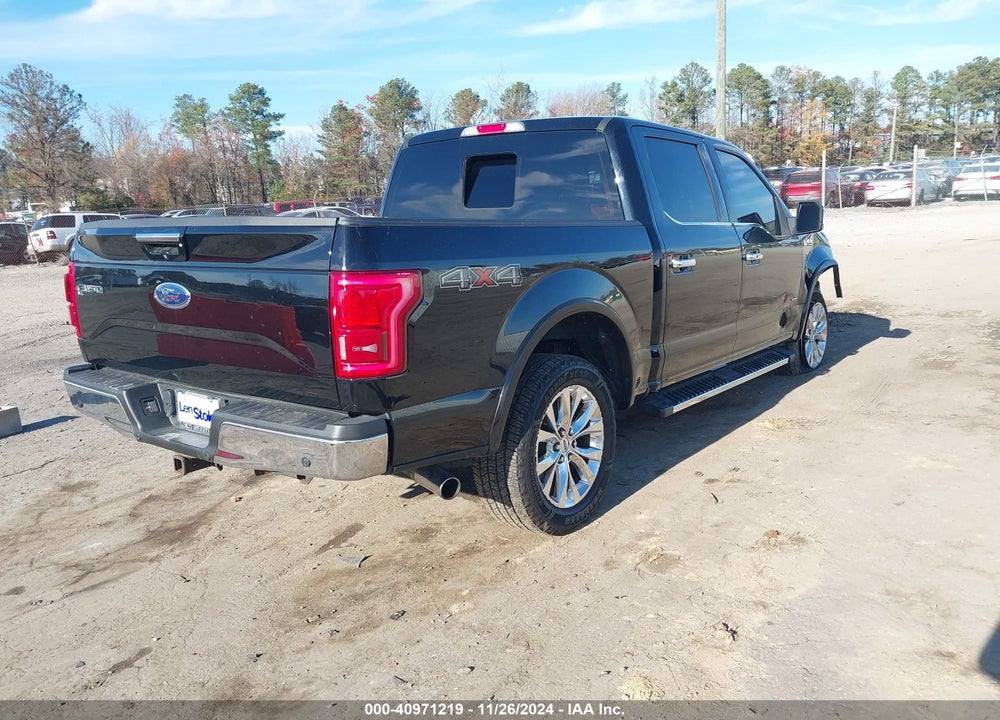 2016 FORD F-150 LARIAT VIN: 1FTEW1EG1GFB23197