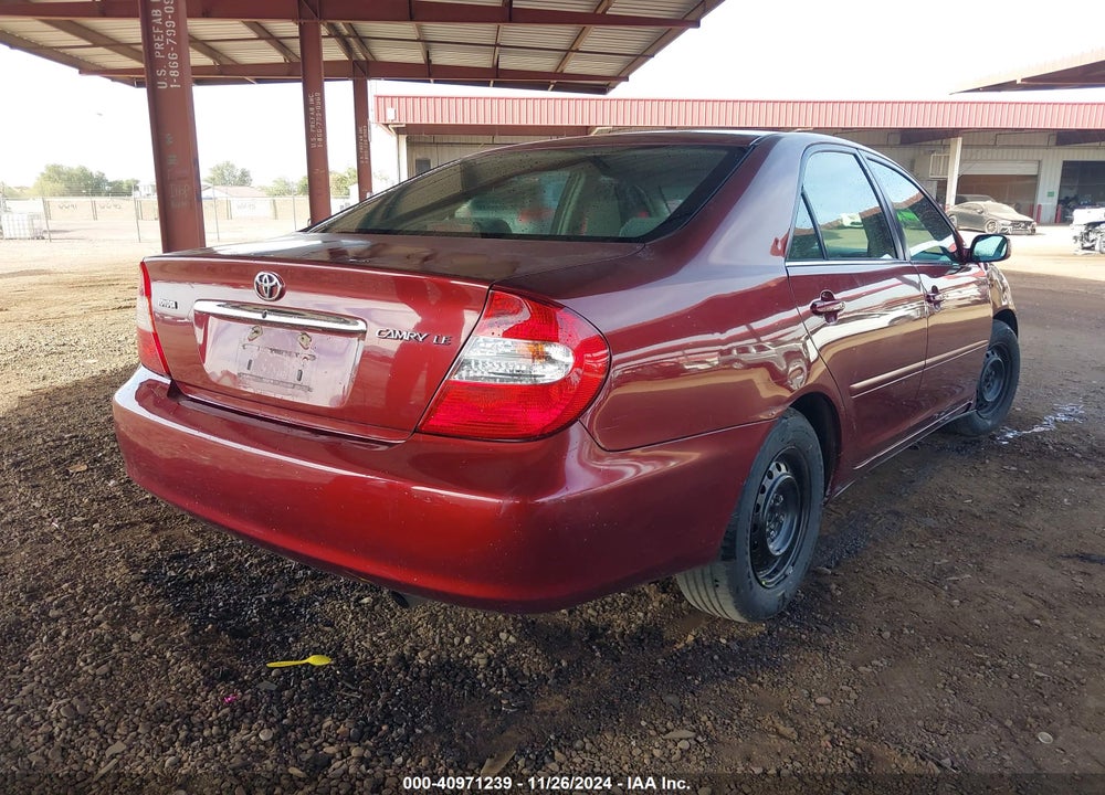 2004 TOYOTA CAMRY LE VIN: 4T1BE32K04U359093