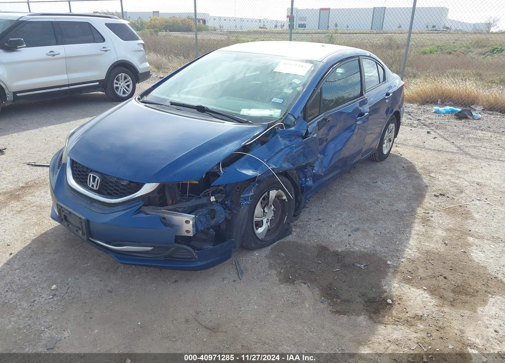 2015 HONDA CIVIC LX VIN: 19XFB2F55FE045499