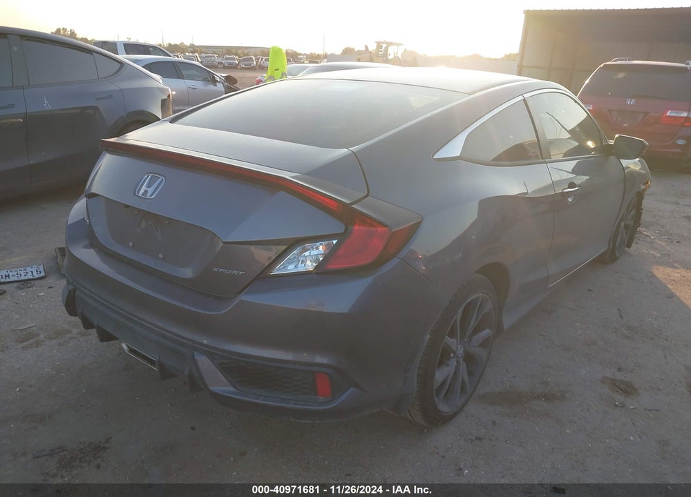 2019 HONDA CIVIC VIN: 2HGFC4B86KH307748