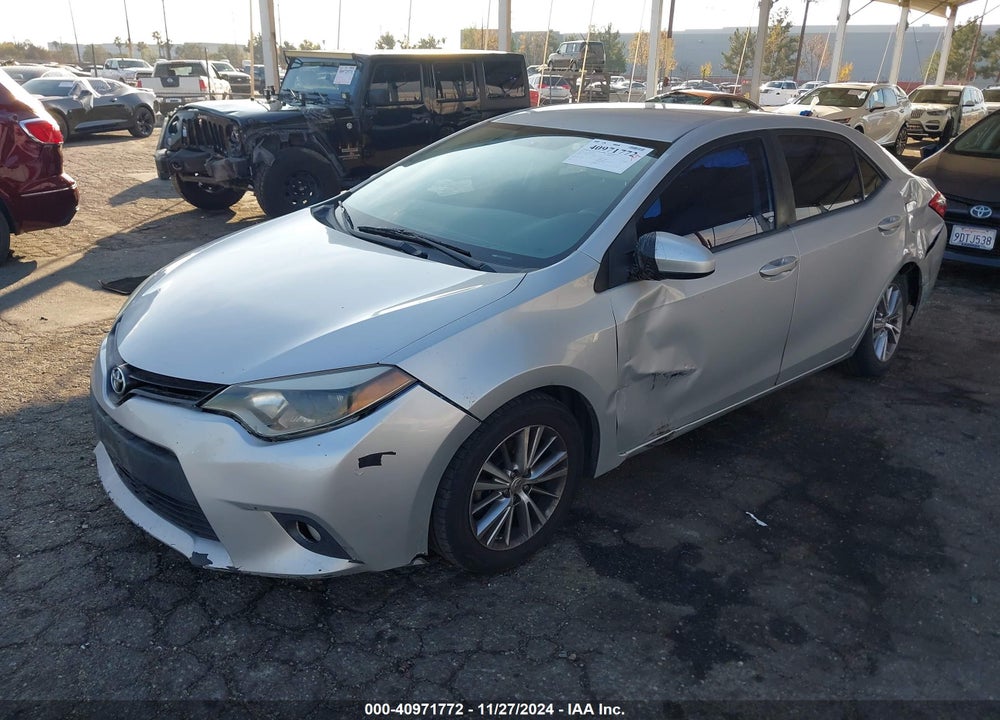 2014 TOYOTA COROLLA LE PLUS VIN: 5YFBURHEXEP116188