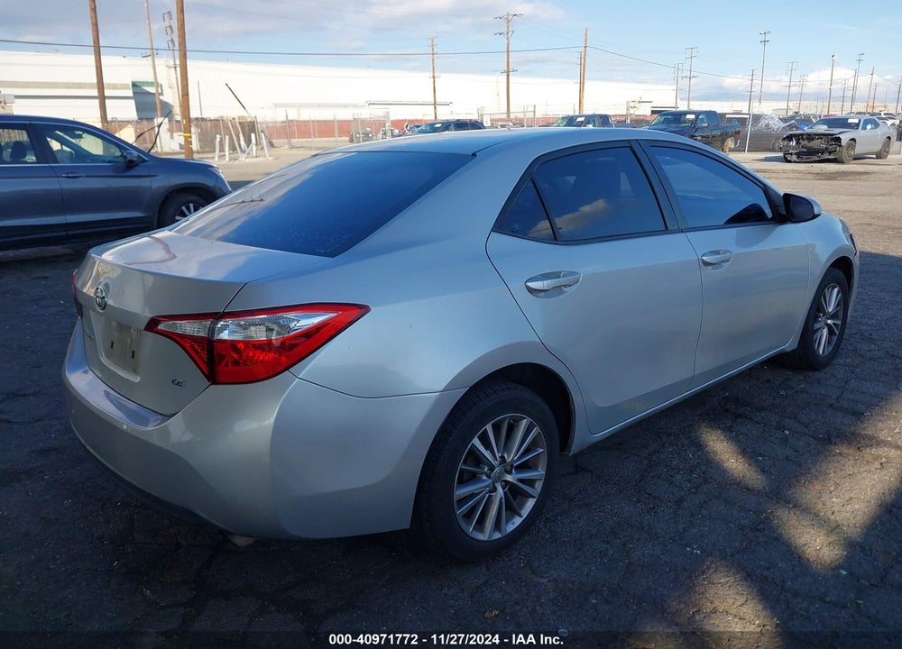 2014 TOYOTA COROLLA LE PLUS VIN: 5YFBURHEXEP116188