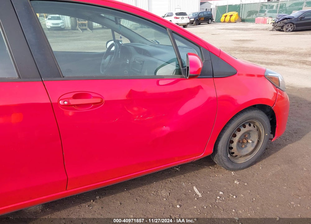 2015 TOYOTA YARIS L VIN: VNKKTUD30FA028709