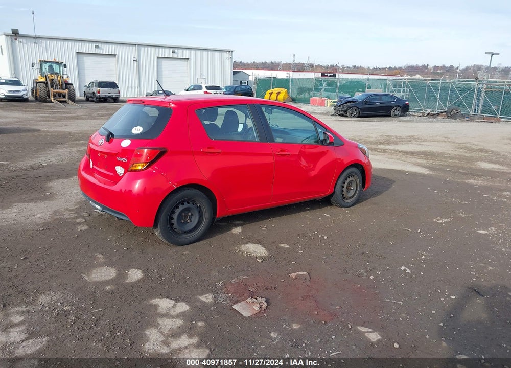 2015 TOYOTA YARIS L VIN: VNKKTUD30FA028709