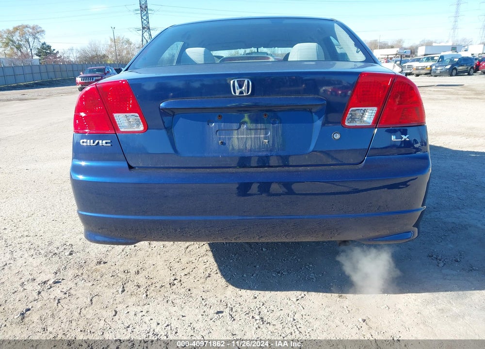 2005 HONDA CIVIC LX VIN: 2HGES16535H530282