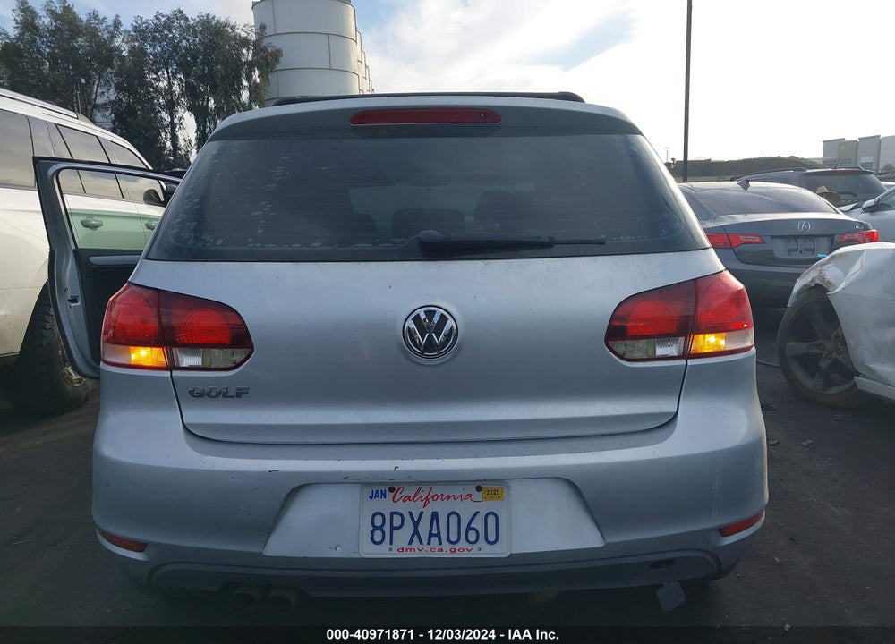 2012 VOLKSWAGEN GOLF VIN: WVWAB7AJ2CW218859
