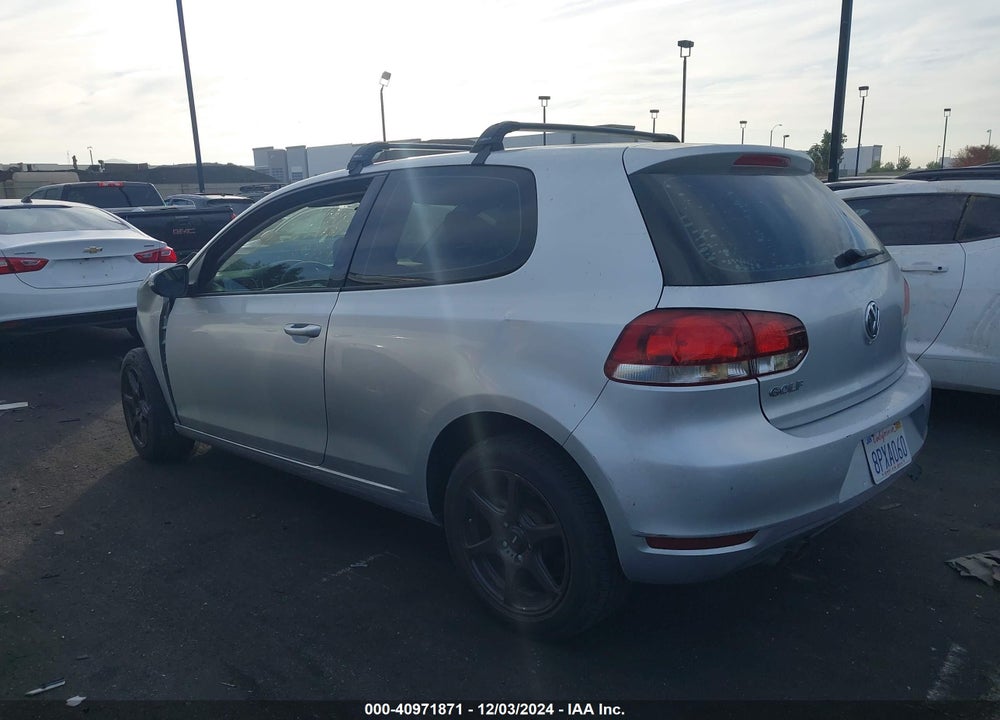 2012 VOLKSWAGEN GOLF VIN: WVWAB7AJ2CW218859