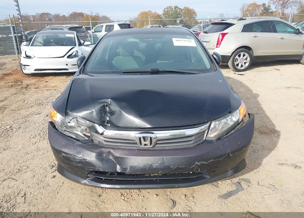2012 HONDA CIVIC VIN: 19XFB2F58CE012475