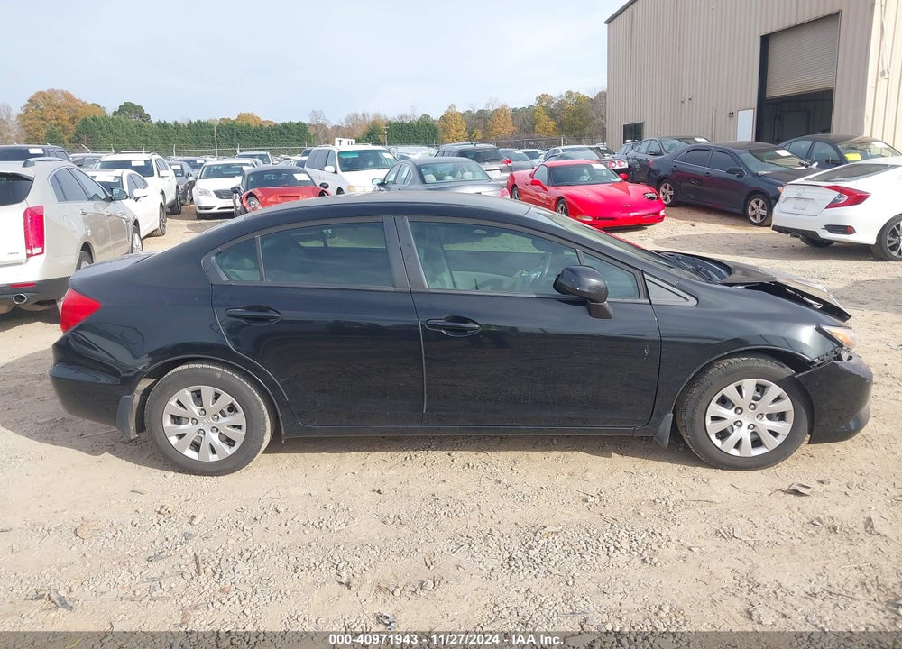 2012 HONDA CIVIC VIN: 19XFB2F58CE012475