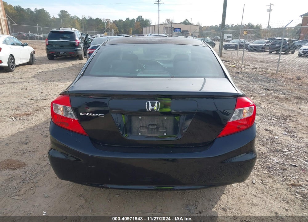 2012 HONDA CIVIC VIN: 19XFB2F58CE012475