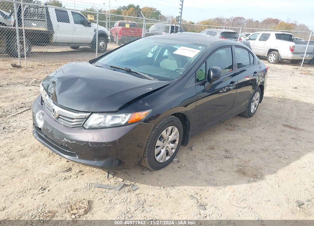 2012 HONDA CIVIC VIN: 19XFB2F58CE012475