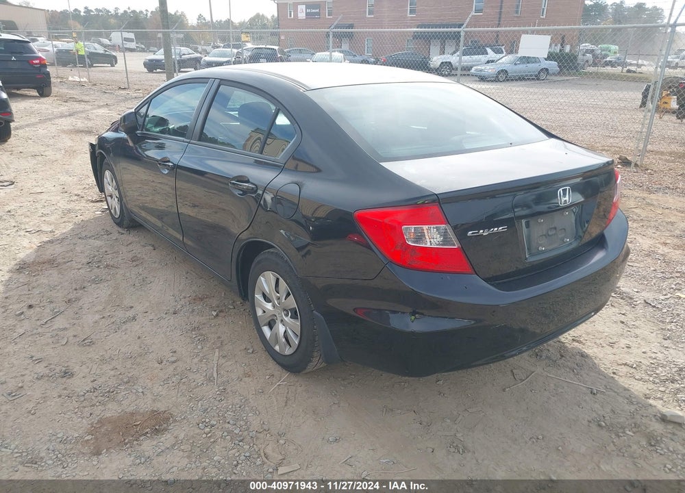 2012 HONDA CIVIC VIN: 19XFB2F58CE012475