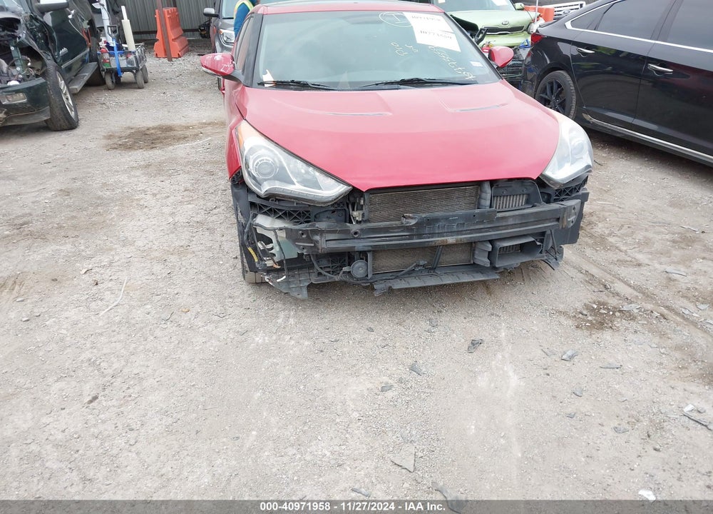 2013 HYUNDAI VELOSTER TURBO W/BLACK VIN: KMHTC6AE4DU169255
