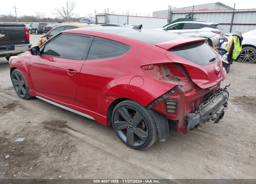 2013 HYUNDAI VELOSTER TURBO W/BLACK VIN: KMHTC6AE4DU169255