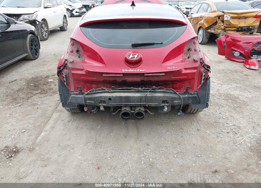 2013 HYUNDAI VELOSTER TURBO W/BLACK VIN: KMHTC6AE4DU169255