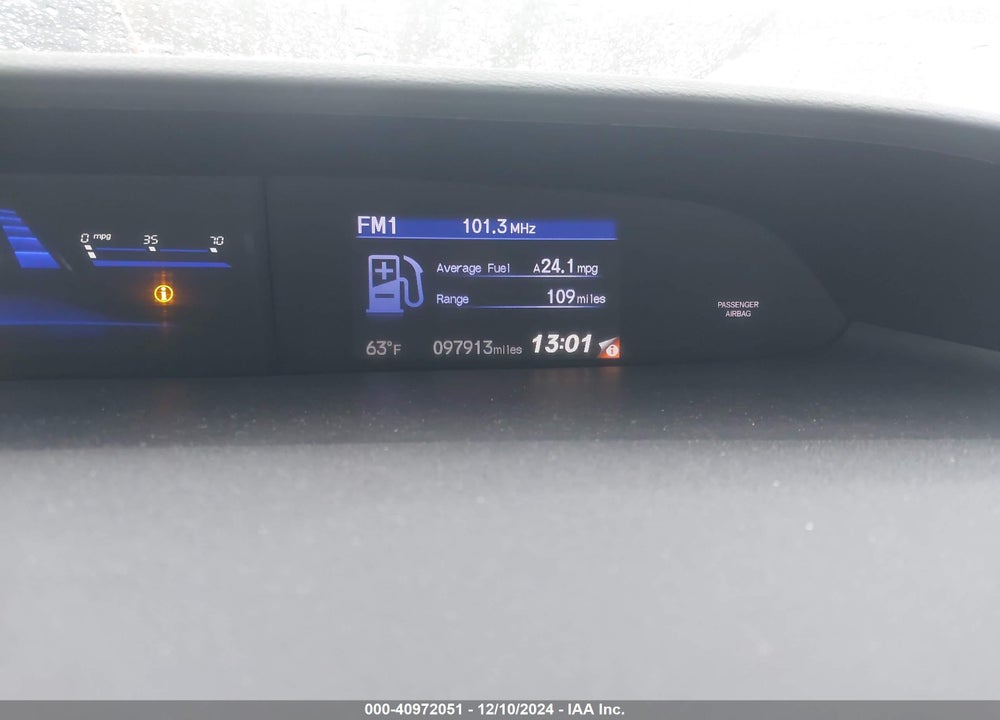 2013 HONDA CIVIC EX VIN: 19XFB2F83DE213180