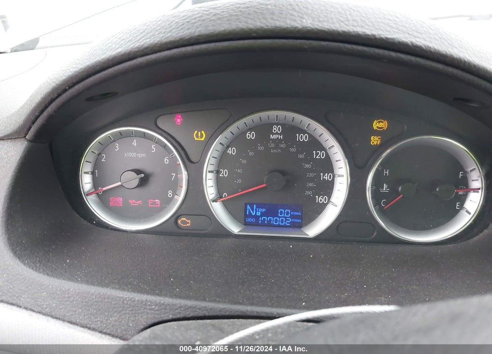 2010 HYUNDAI SONATA GLS VIN: 5NPET4AC1AH590596