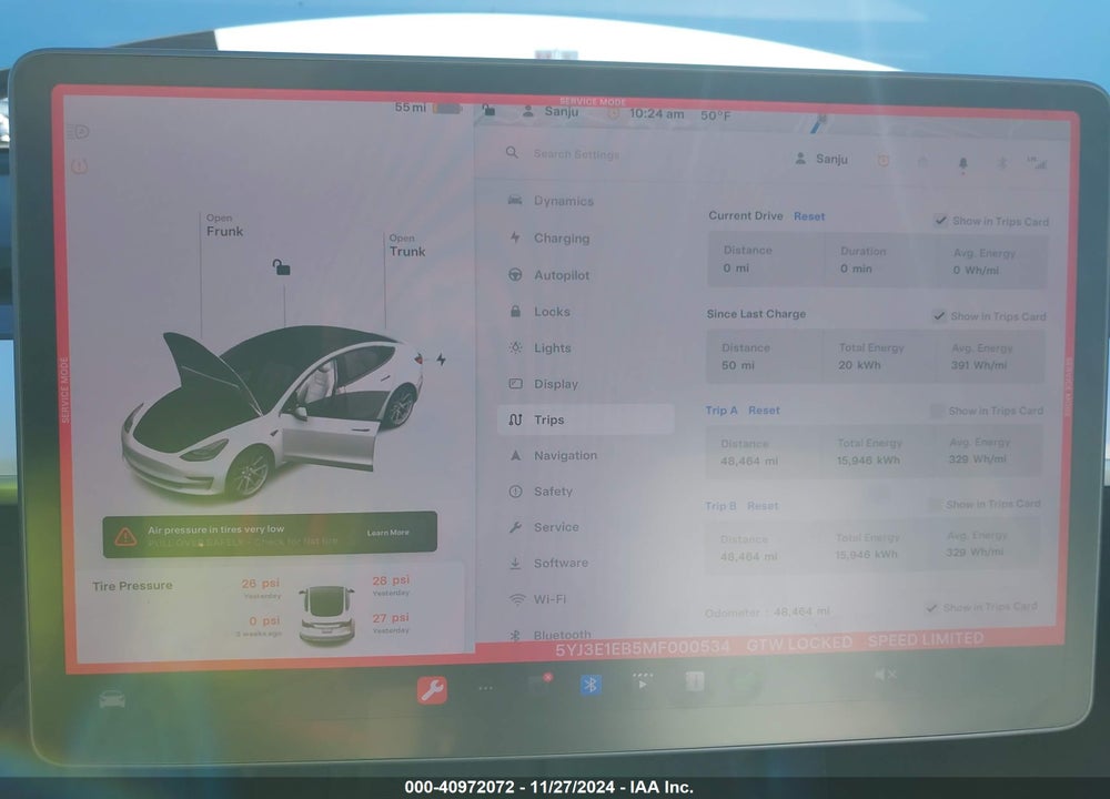 2021 TESLA MODEL 3 VIN: 5YJ3E1EB5MF000534