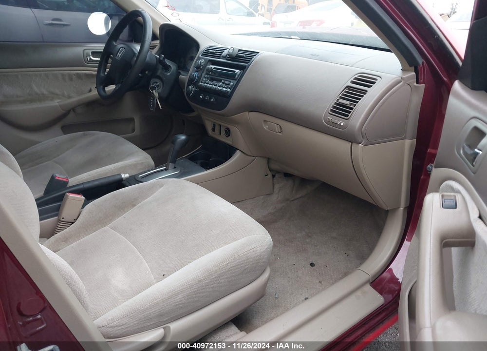 2002 HONDA CIVIC LX VIN: 2HGES16542H522381