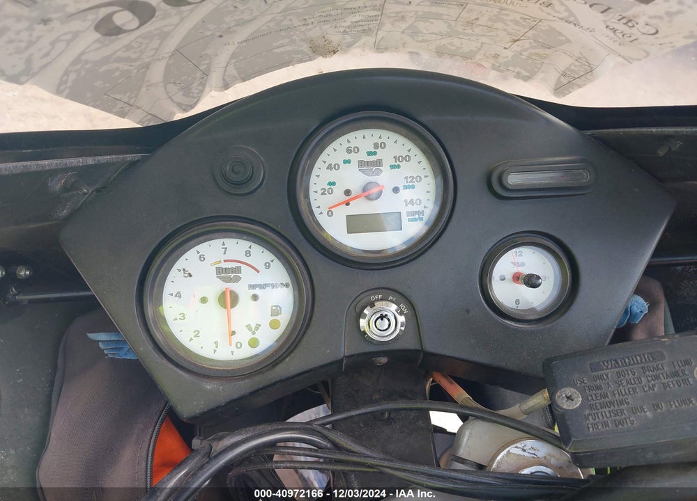 1999 BUELL THUNDERBOLT S3 VIN: 4MZRS11J6X3000703