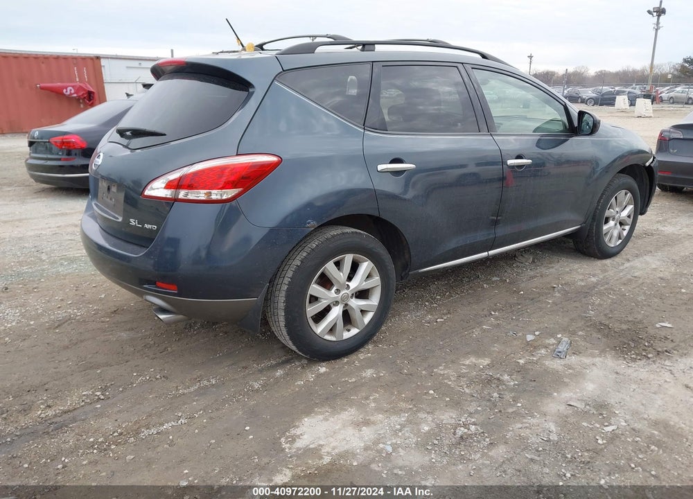 2011 NISSAN MURANO SL VIN: JN8AZ1MW2BW154518